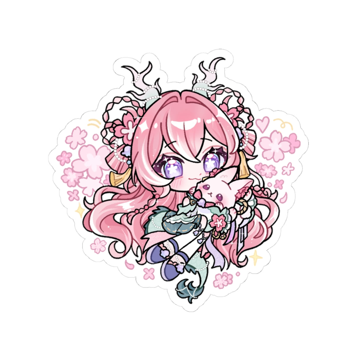 Jumi "Chibi Flowers" Sticker