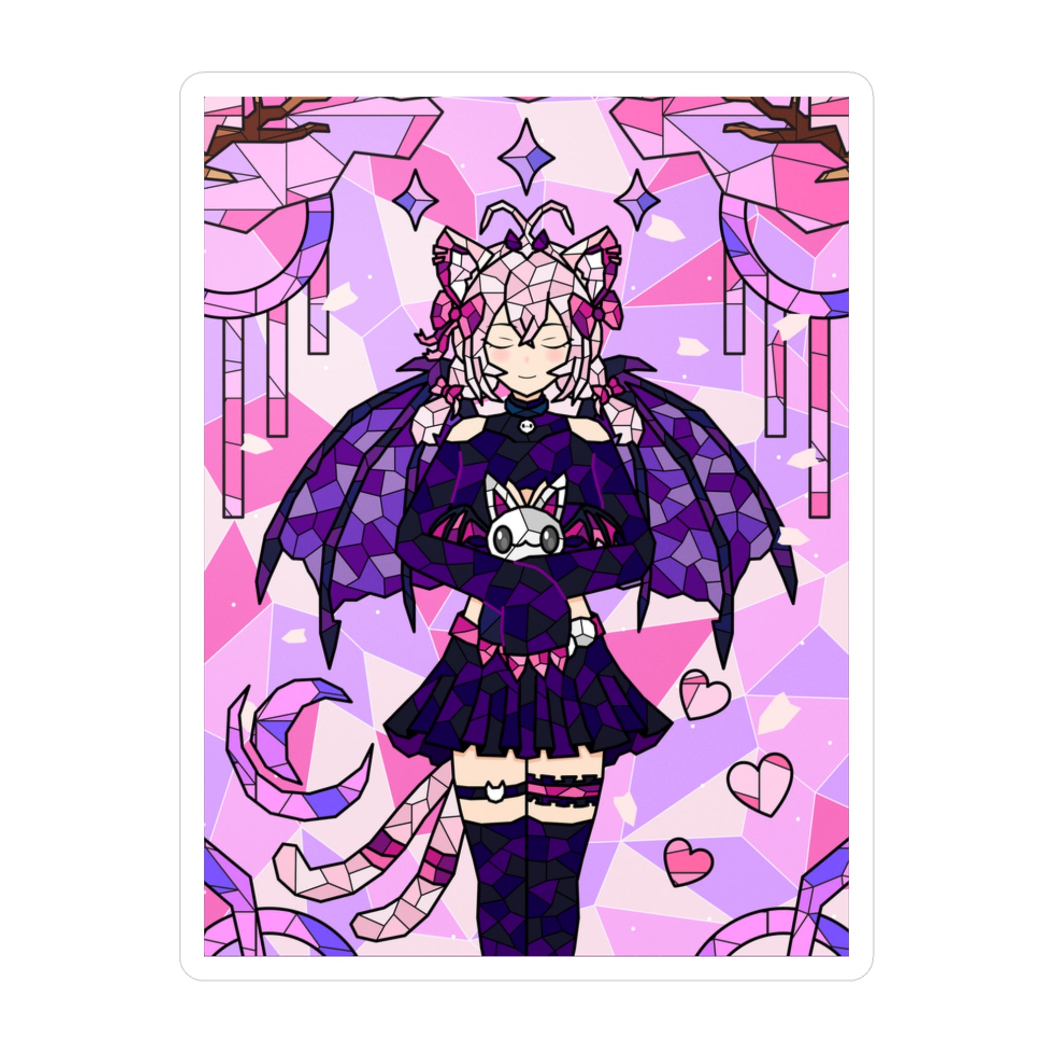 KatDragonz “Stained Glass” Sticker