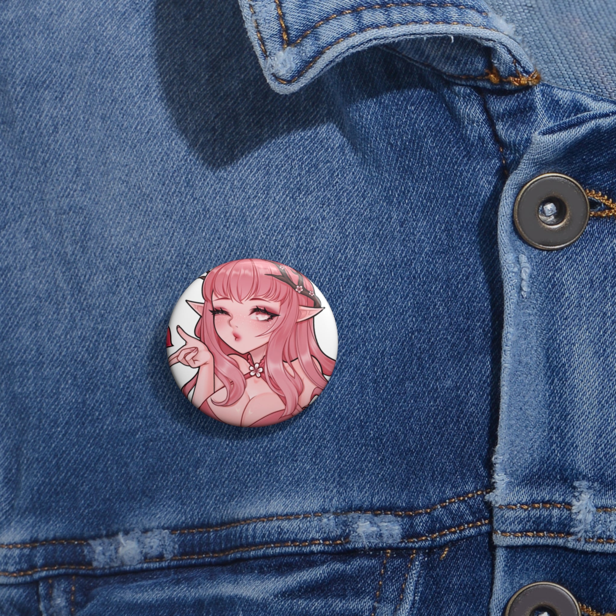 PrimRosalie "Chu~" Button Pin