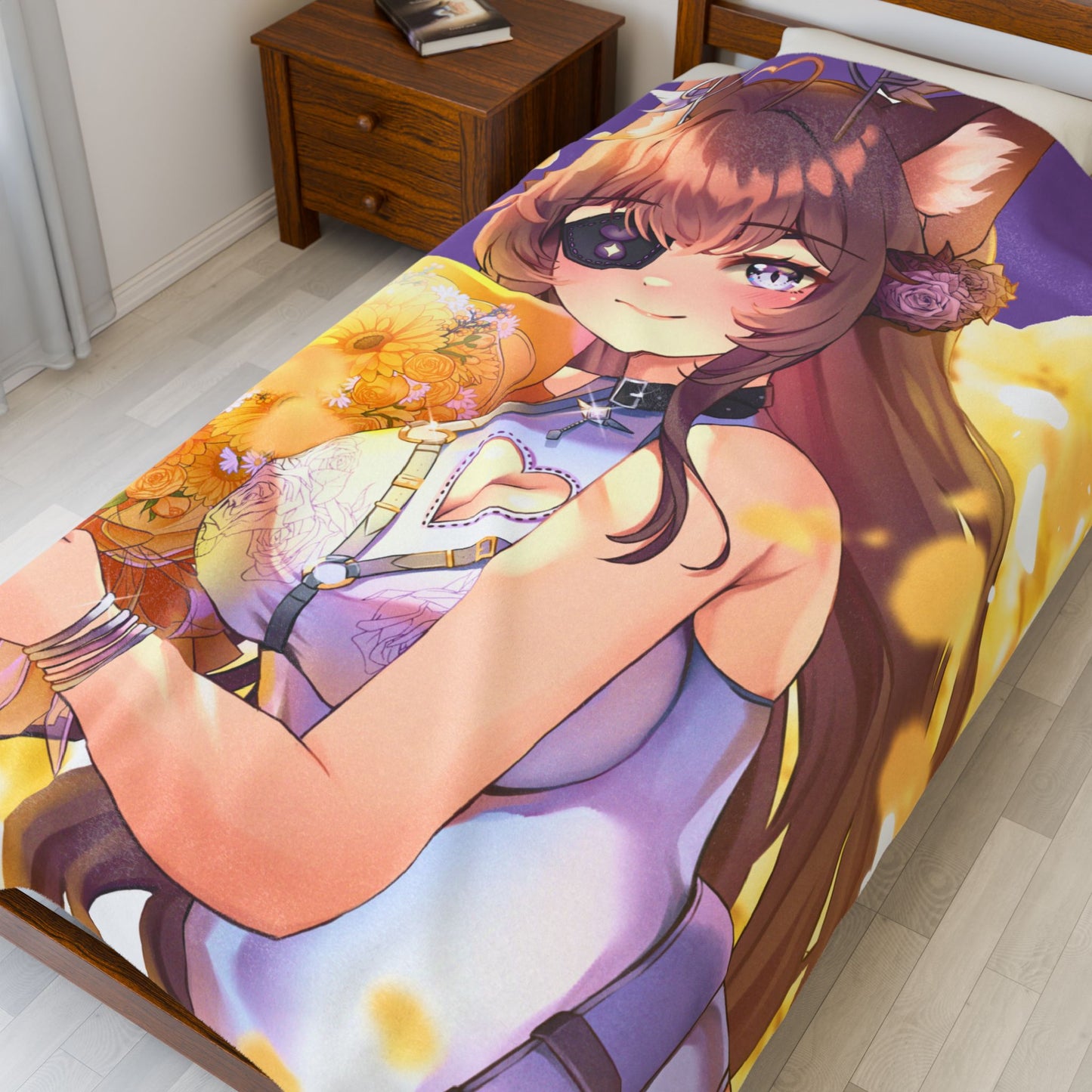 Canin Rose “Flower Field” Blanket