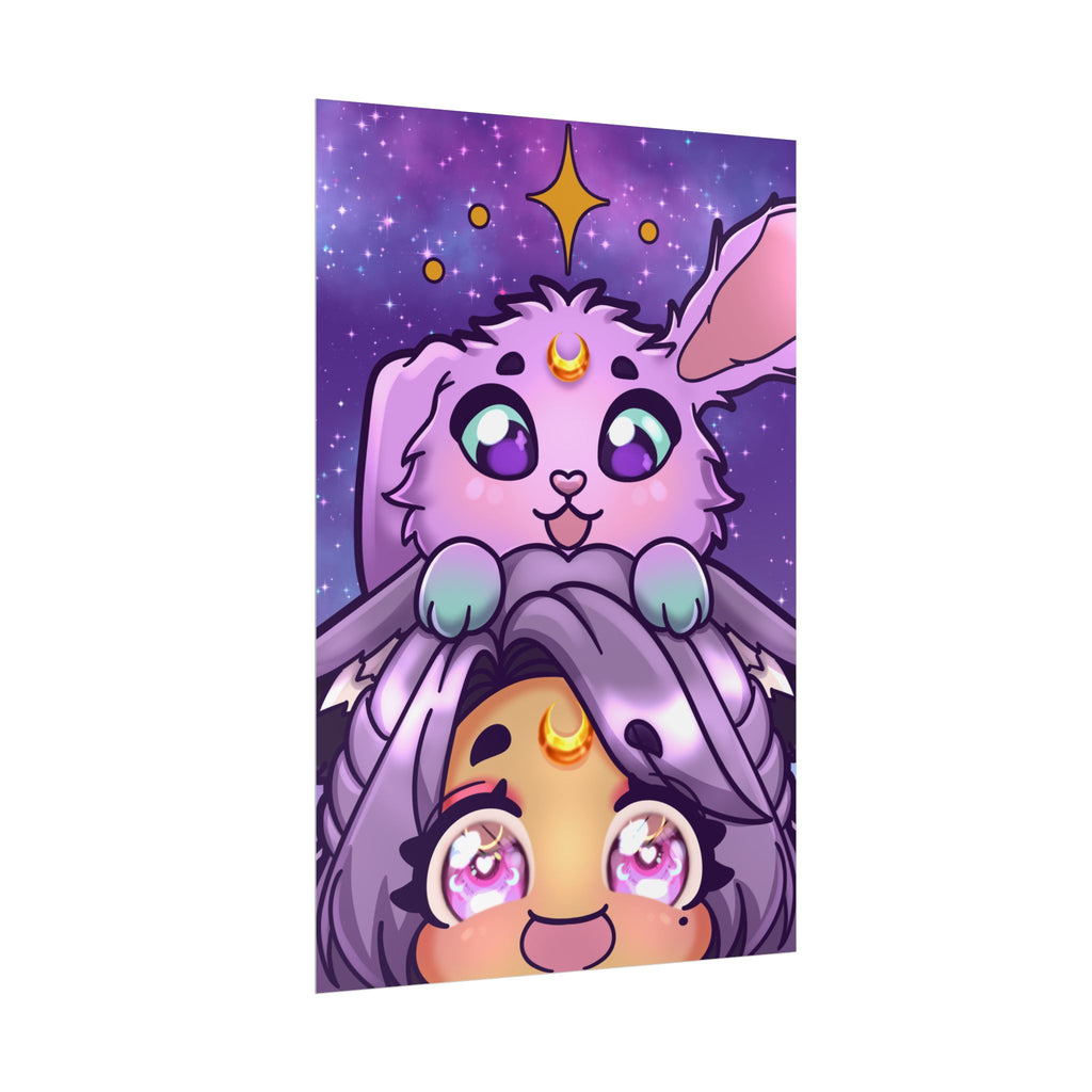 MoondustLeo "Moon & Jupiter" Poster