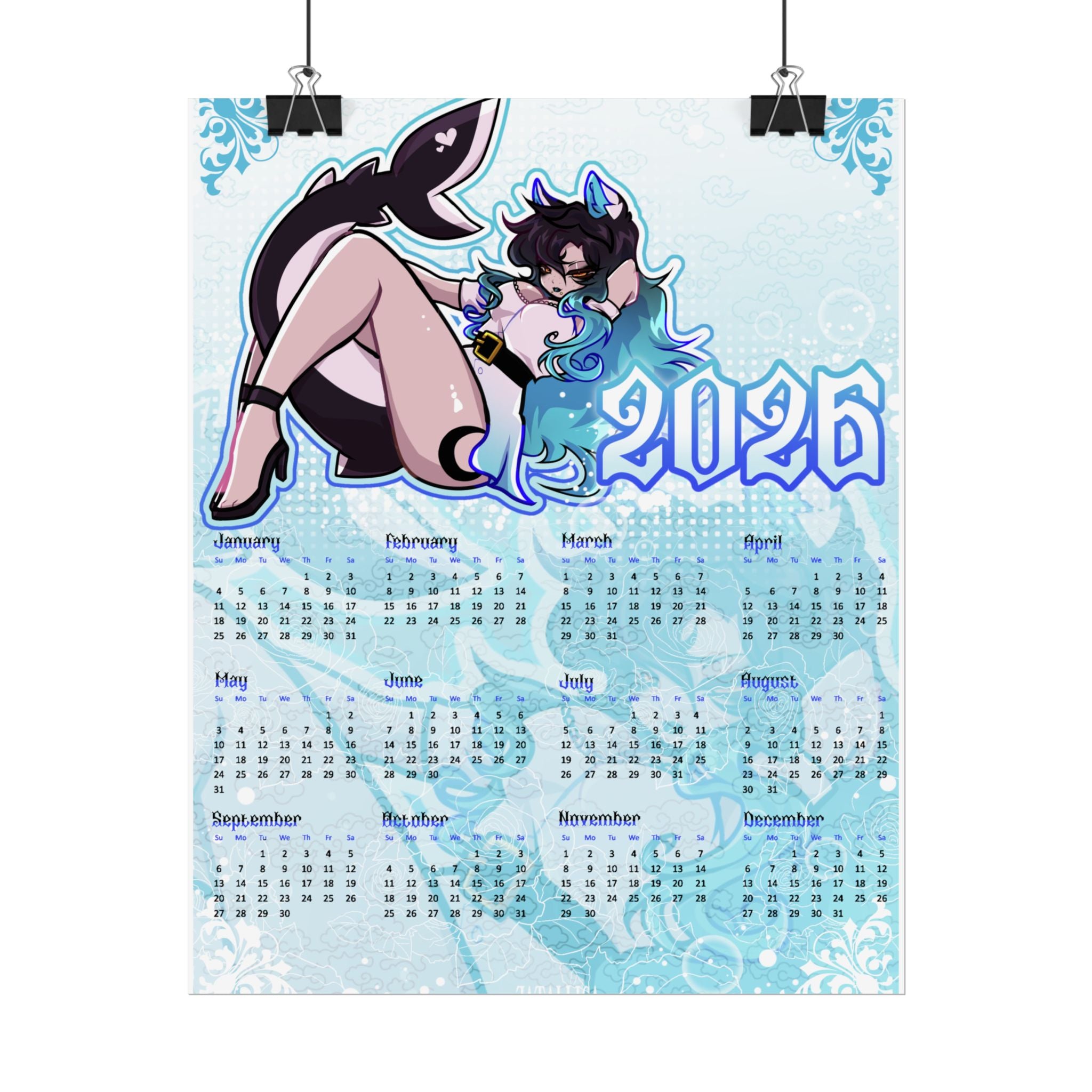 Sereana 2026 Calendar Print