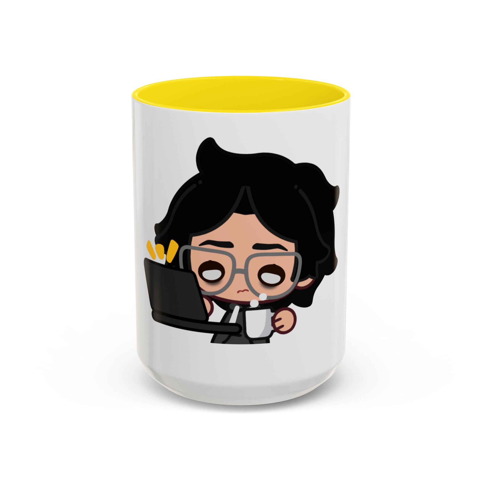 RyoPlaying "Exhausted" Accent Mug