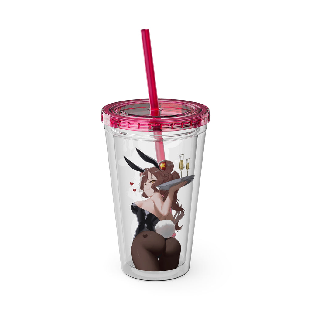 Haru-Haru "Bunny on the Rocks" Acrylic Tumbler