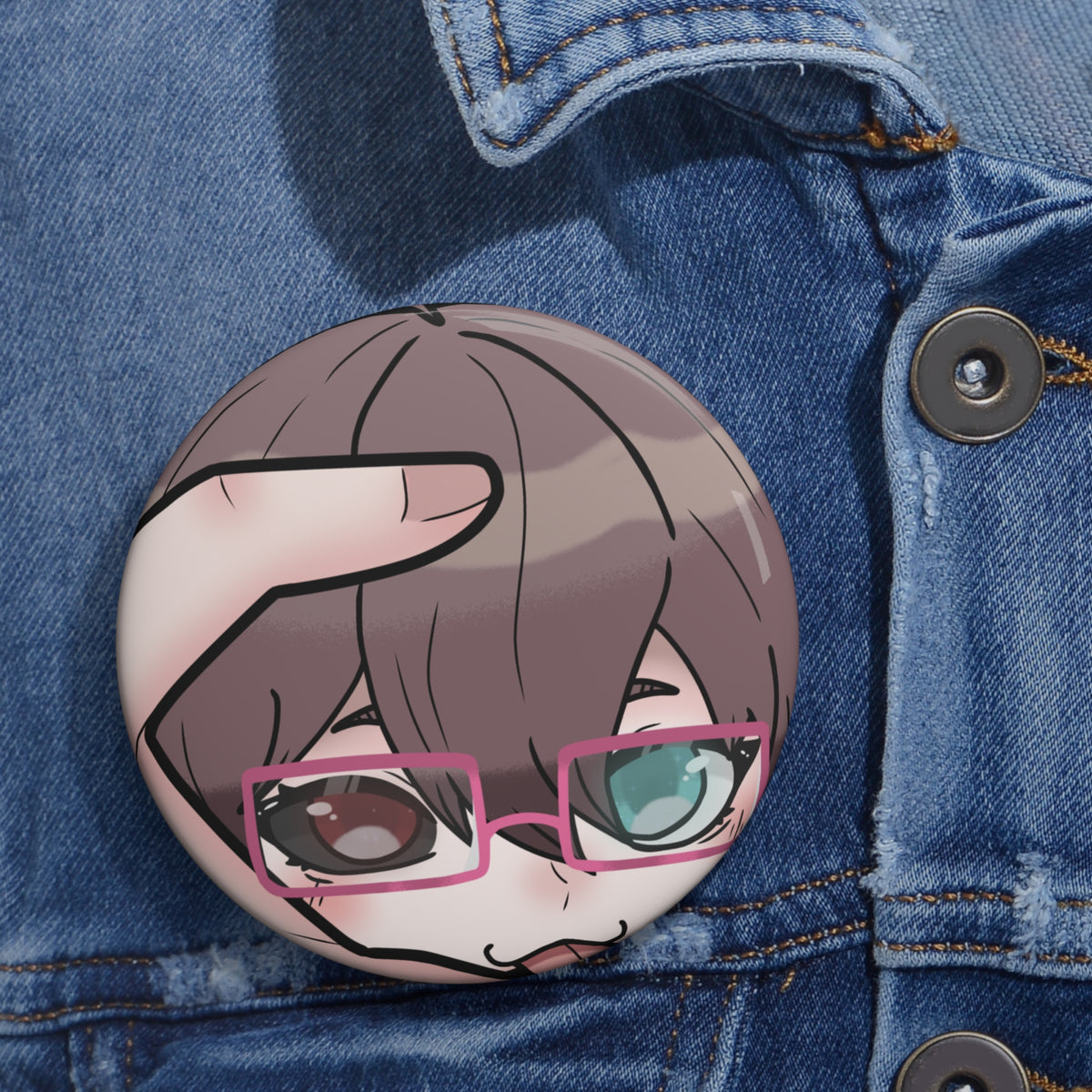 RockLoLove "Tongue Out" Pin Button