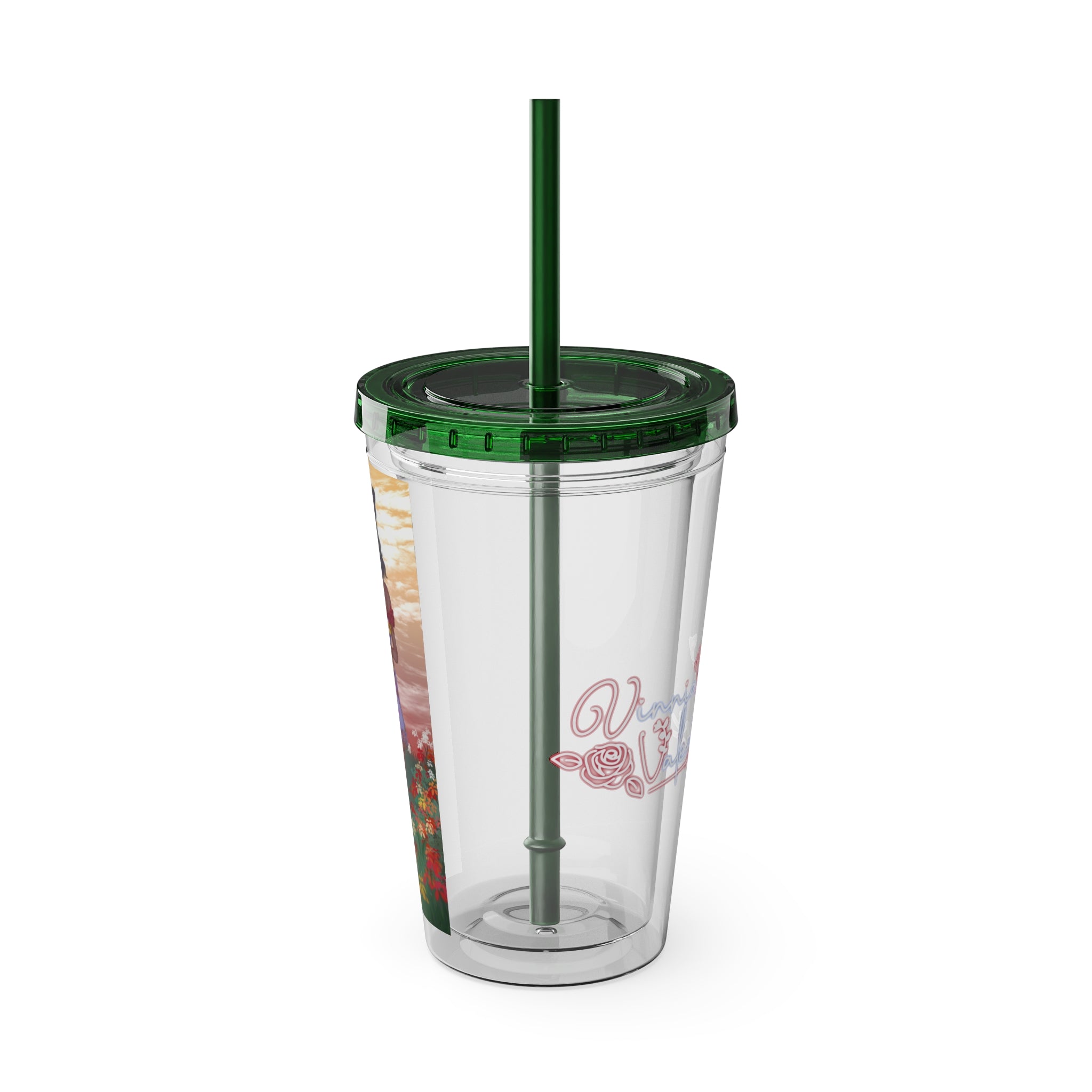Vinnia Valentine "Rose Garden" Acrylic Tumbler
