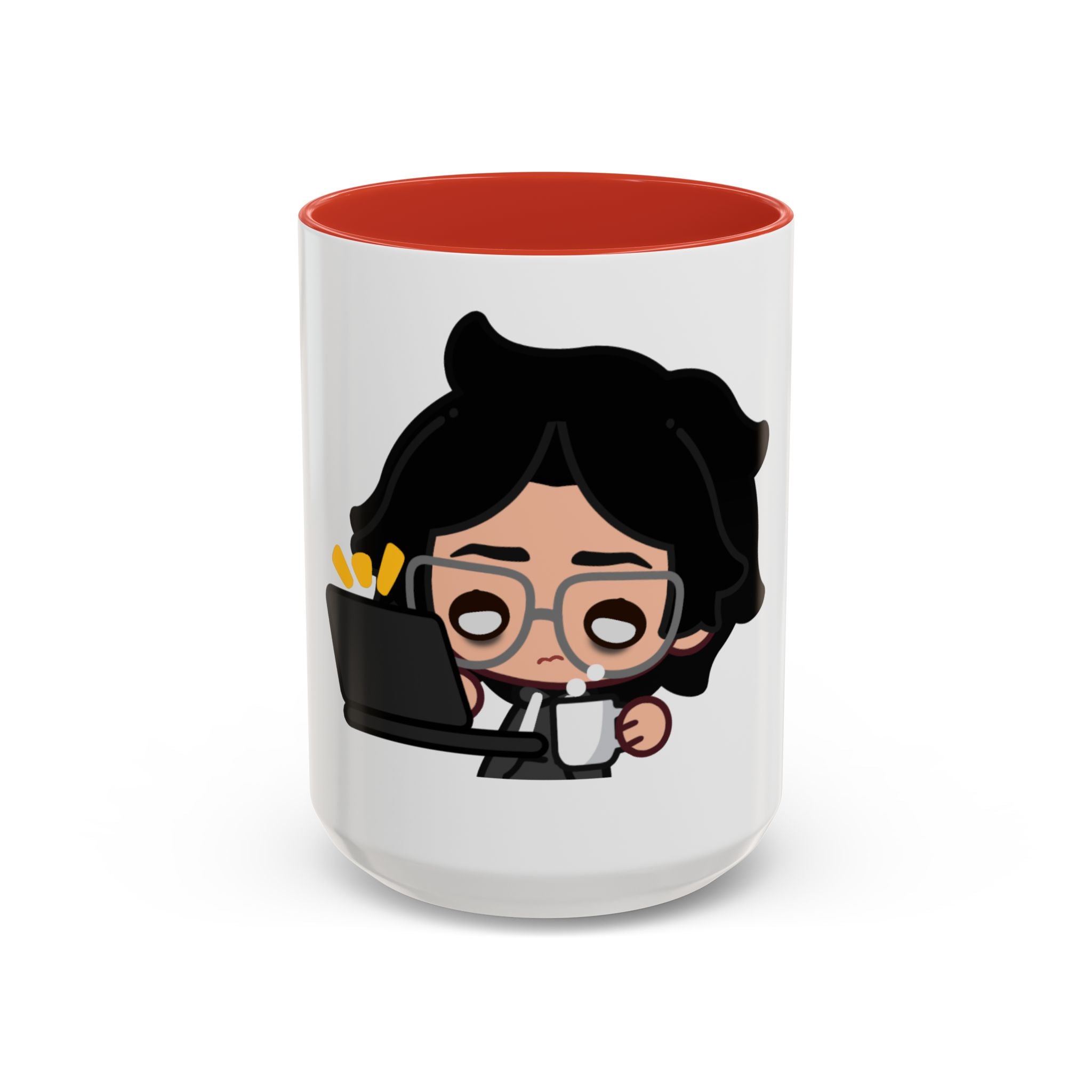 RyoPlaying "Exhausted" Accent Mug