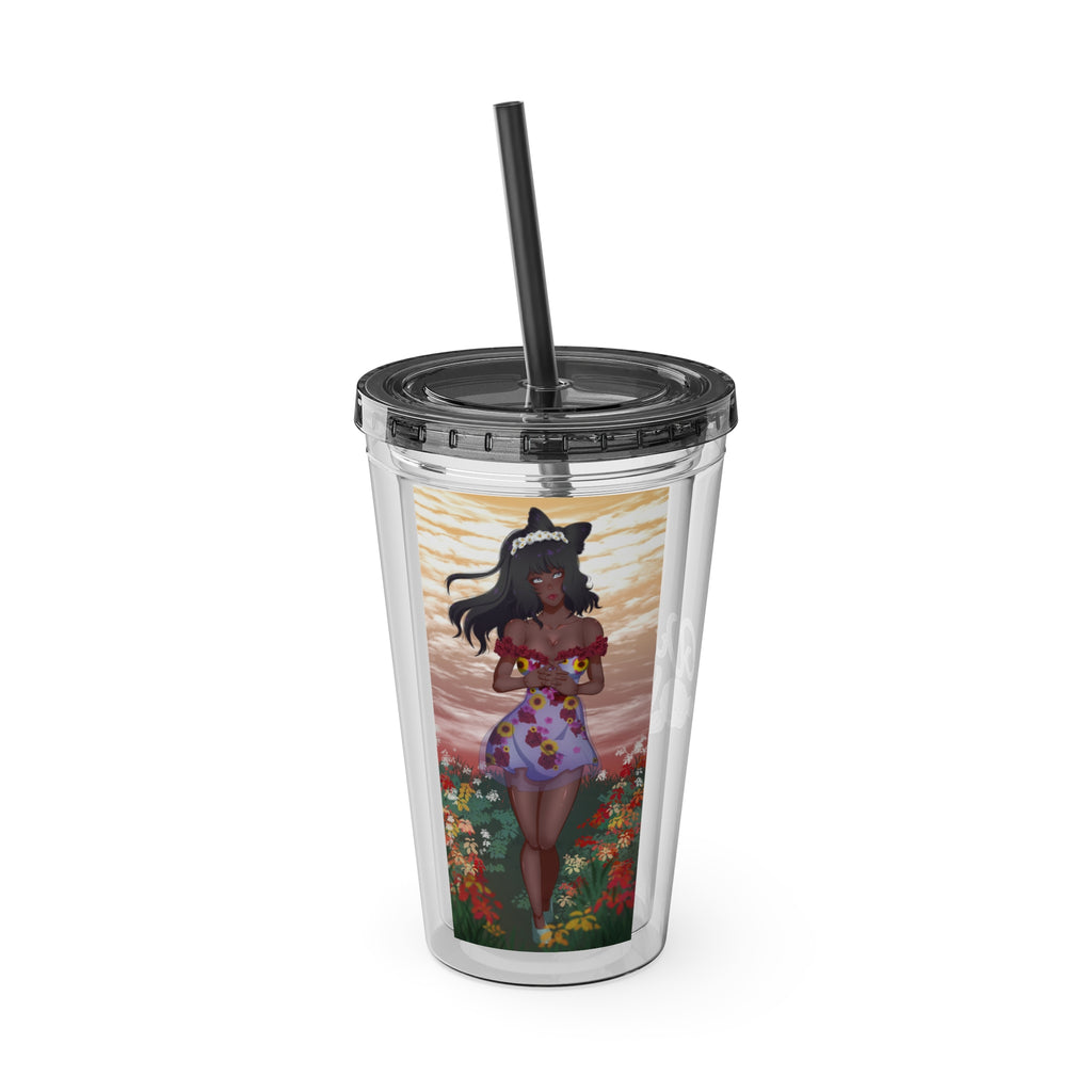 Vinnia Valentine "Rose Garden" Acrylic Tumbler