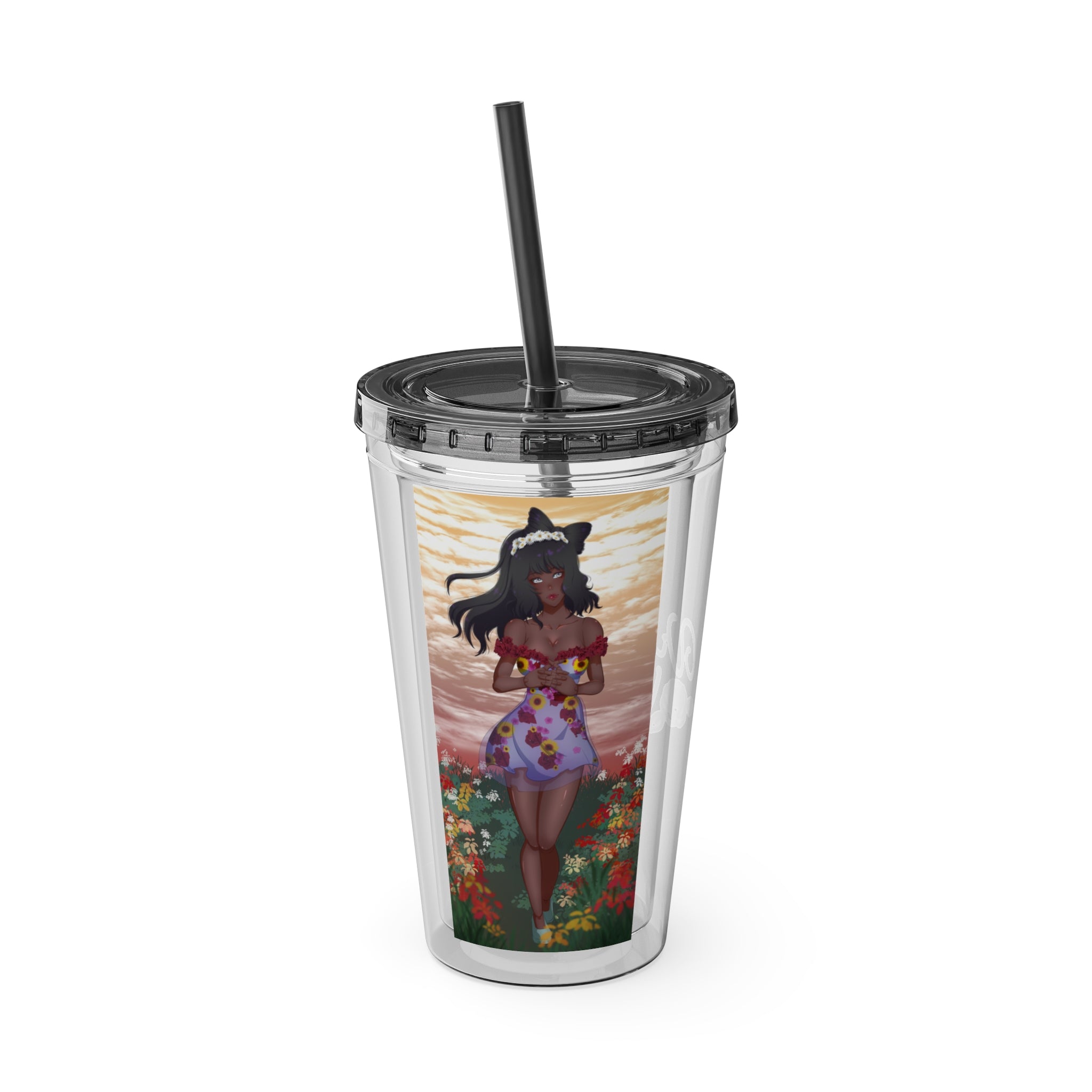 Vinnia Valentine "Rose Garden" Acrylic Tumbler