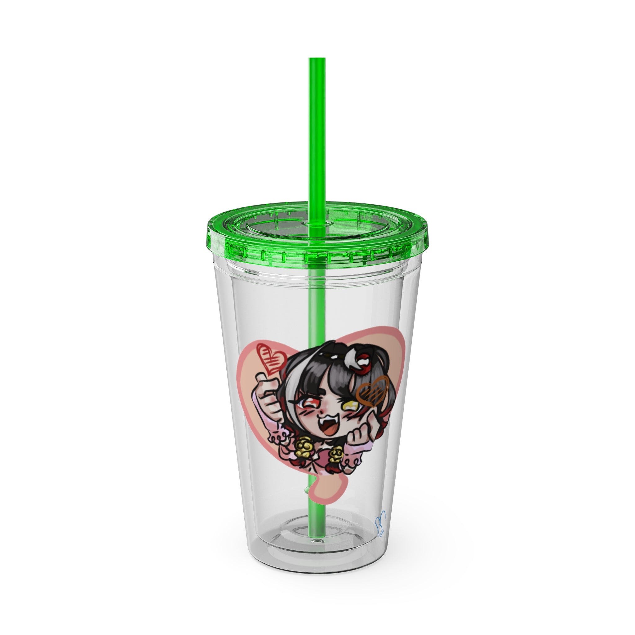 Vatsun Kabuki "Hearts~" Acrylic Tumbler