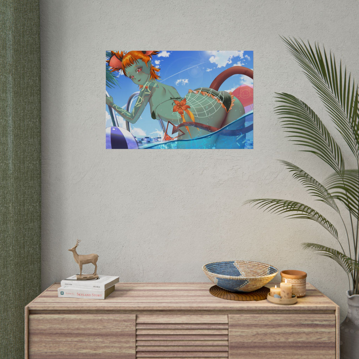 NonbiteyZombie "Summer Swim!" Poster - KatDragonz