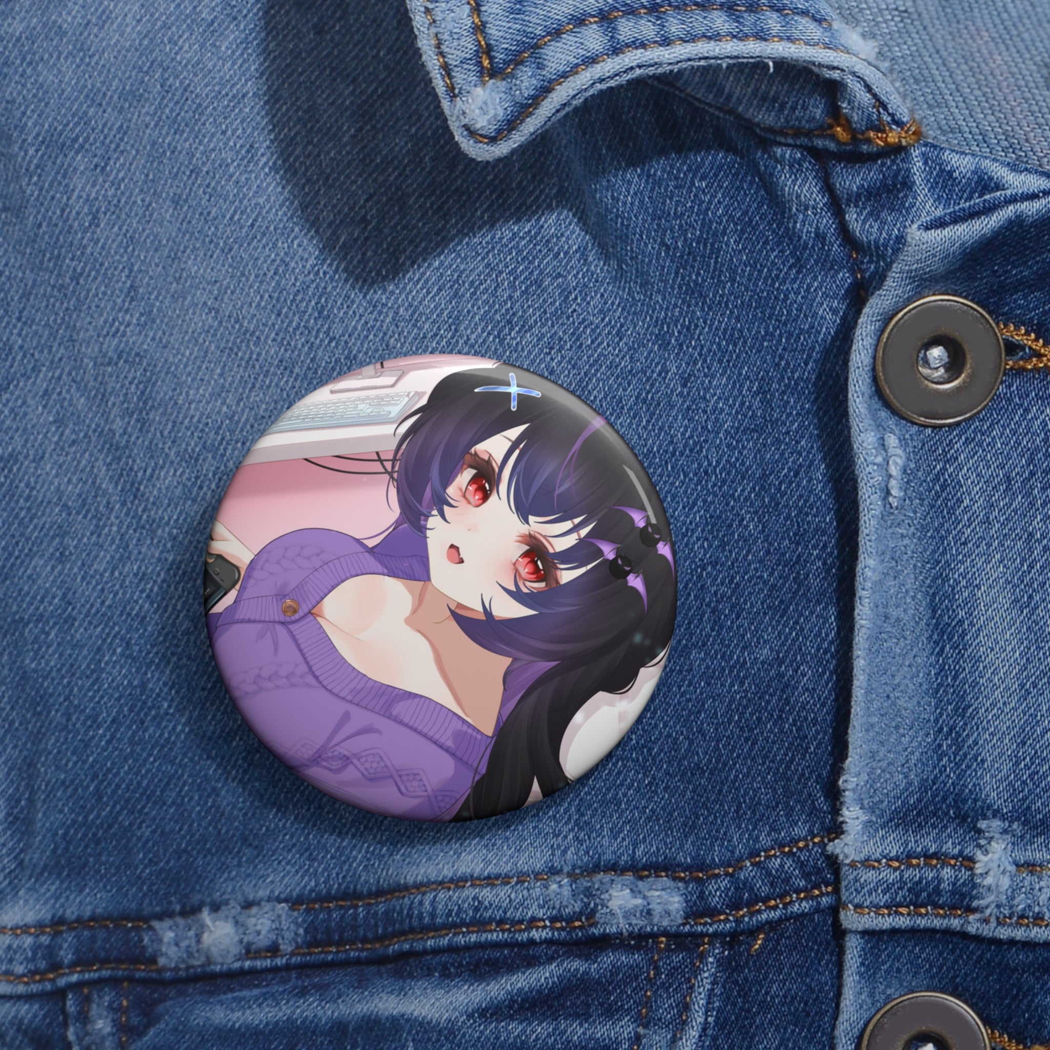 ChibiAnn "Gaming" Pin Button