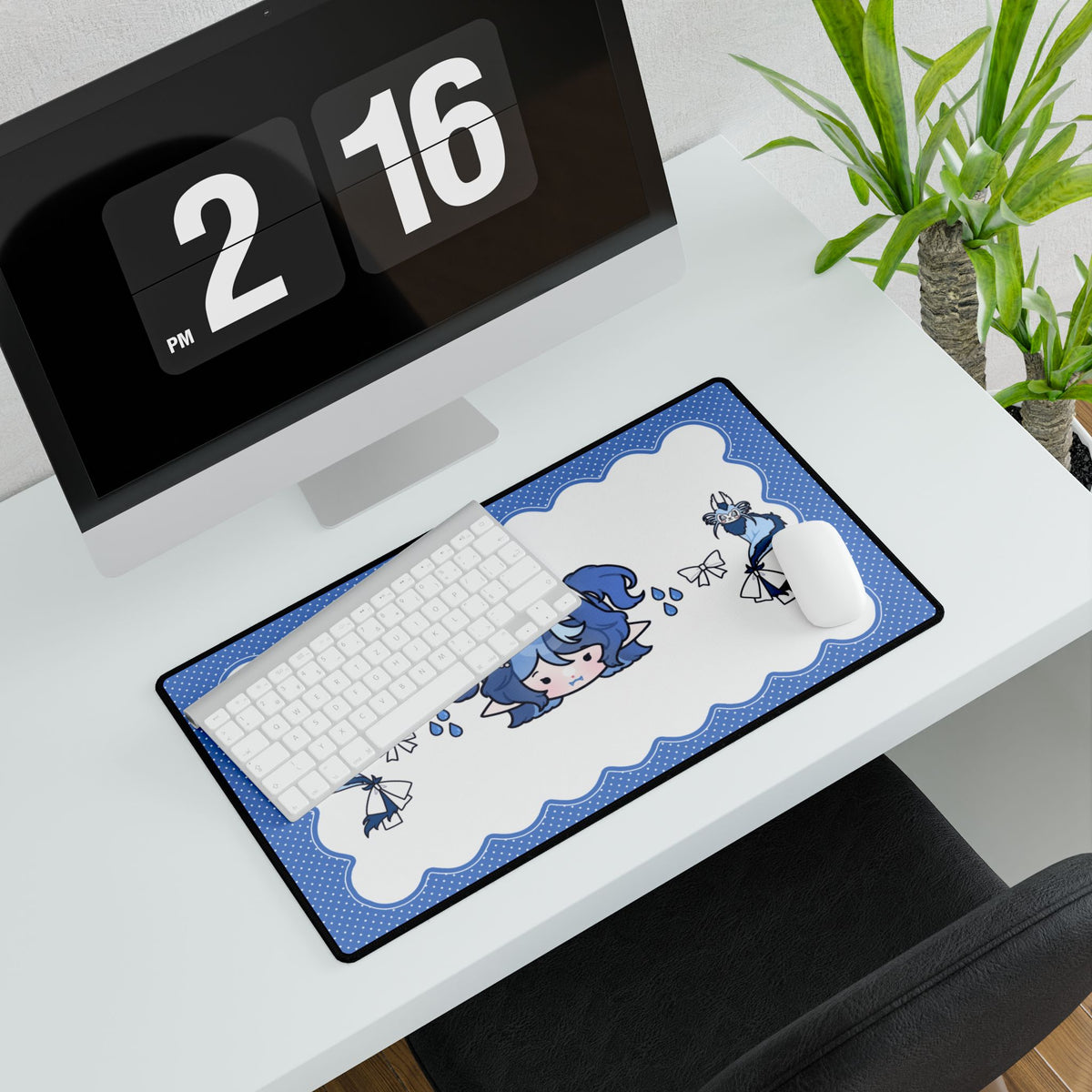 Evenxia "Chibi Water Dragon" Large Deskmat