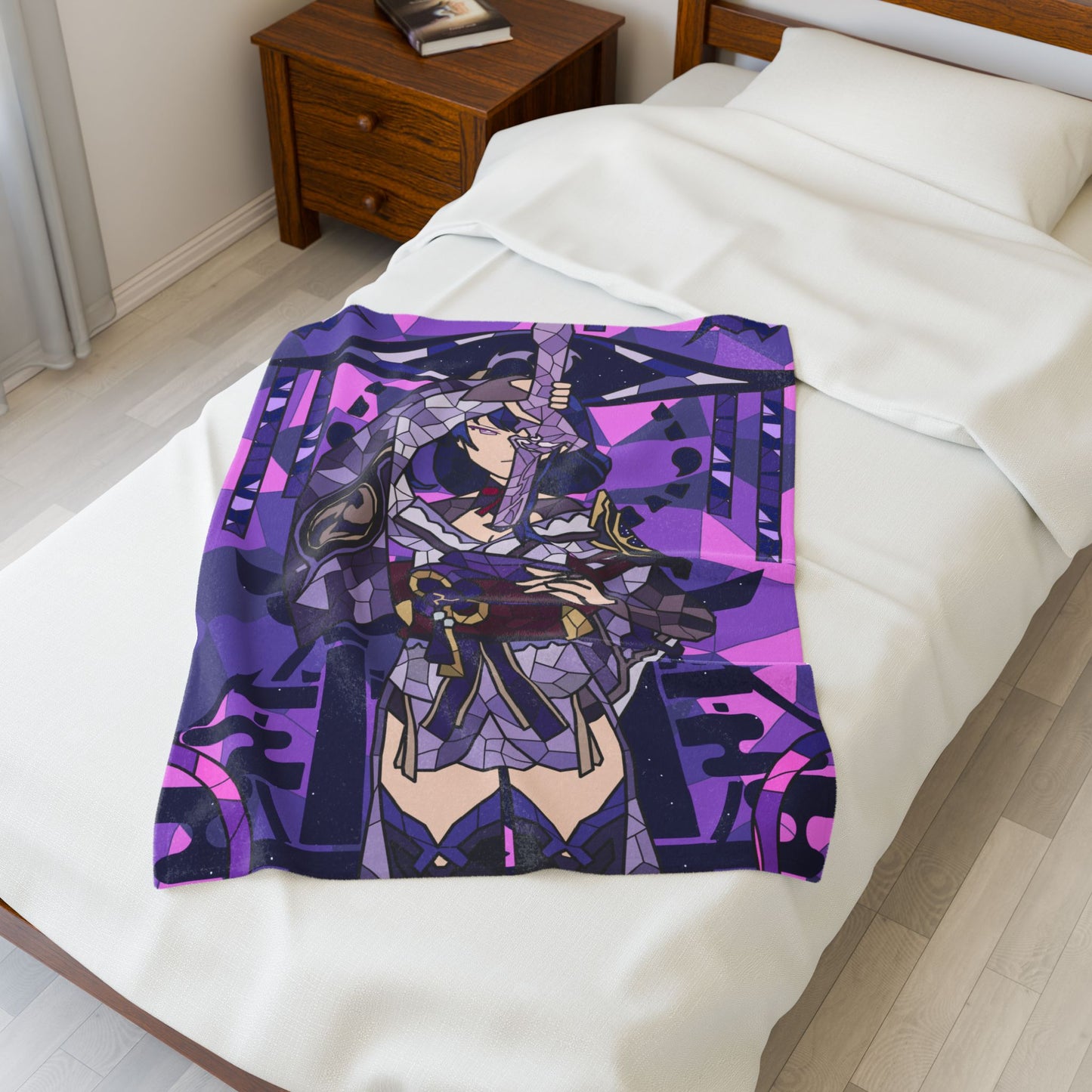 Ei | Raiden Shogun Plush Throw Blanket