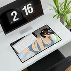 cuddl3_bug Large Desk Mat