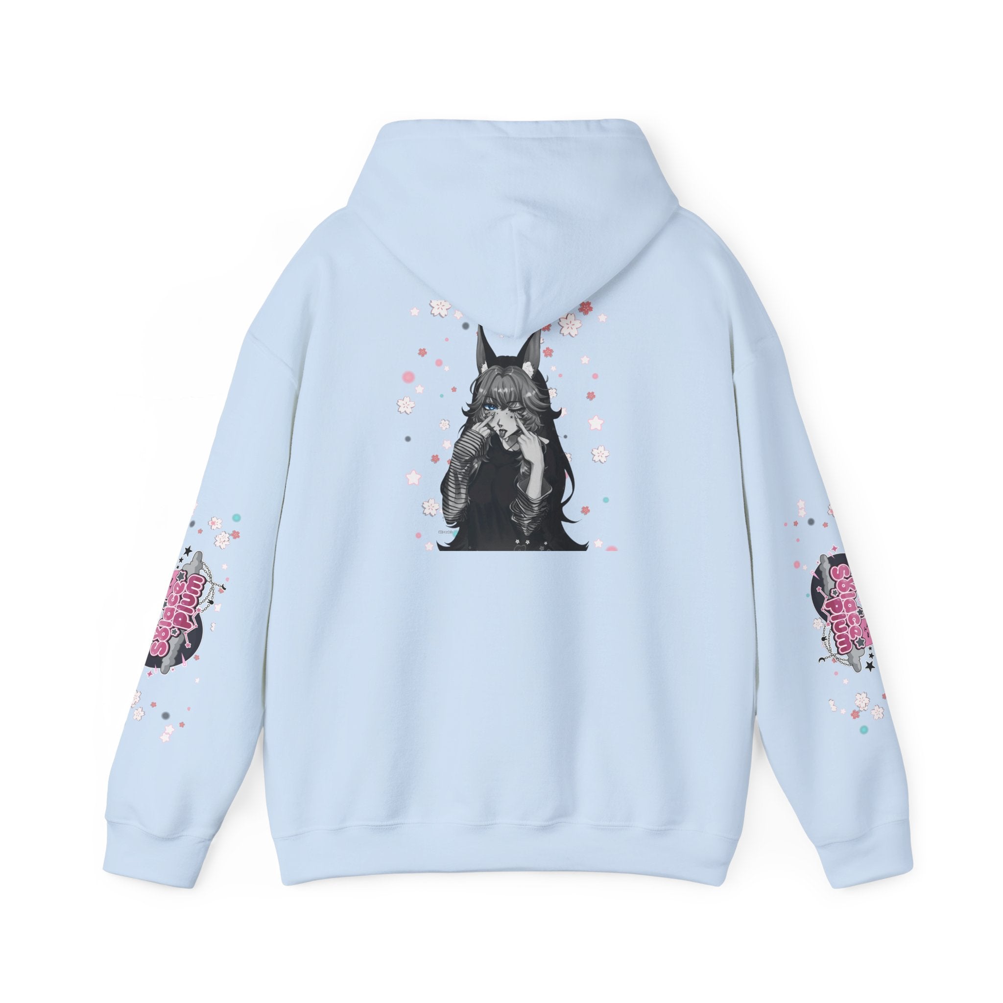 Solace Plum BW "Blep" Designer Hoodie