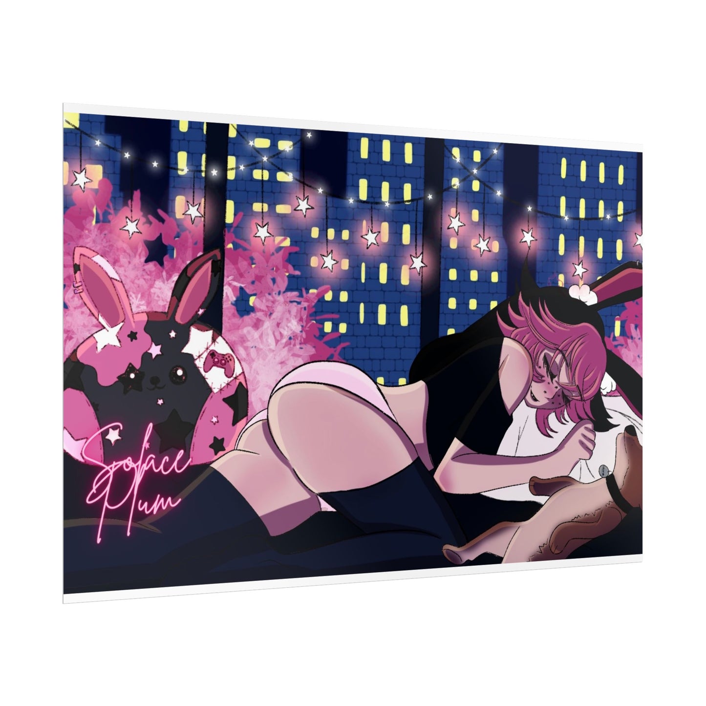 Solace Plum Sleeping Poster