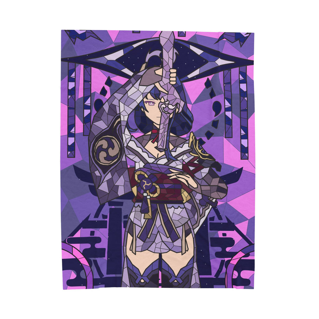 Ei | Raiden Shogun Plush Throw Blanket