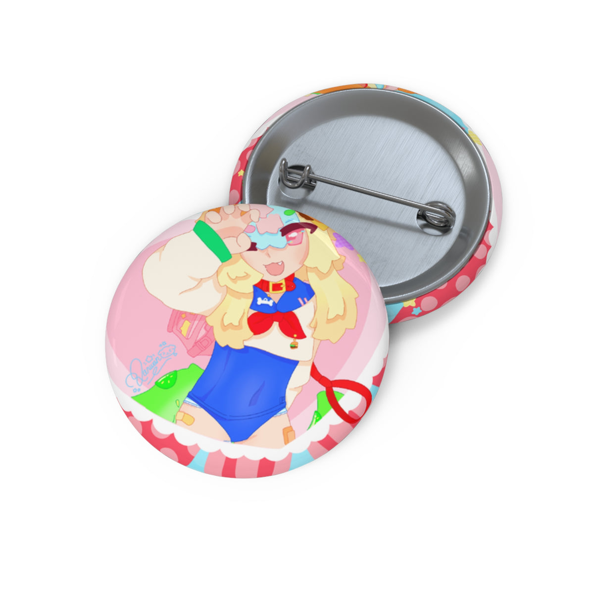 wanwanburgerVT Pin Buttons
