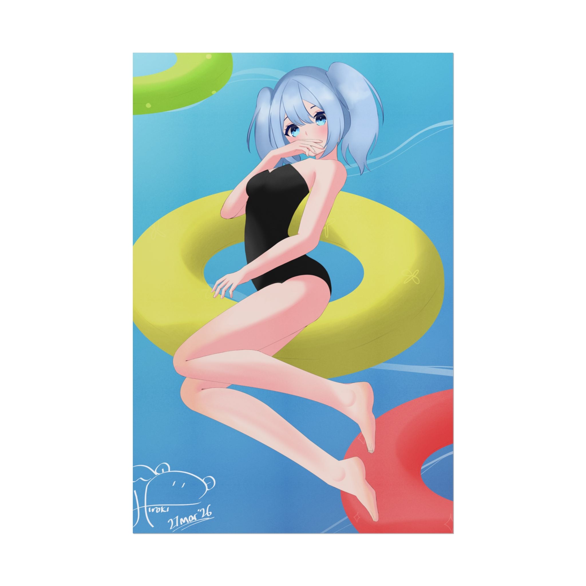 hi2chan "One Piece" Poster