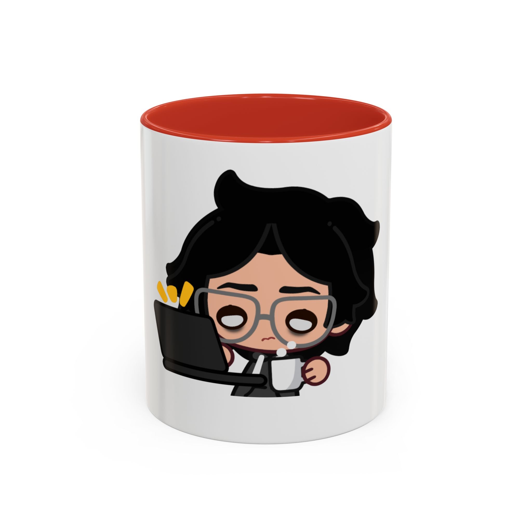 RyoPlaying "Exhausted" Accent Mug