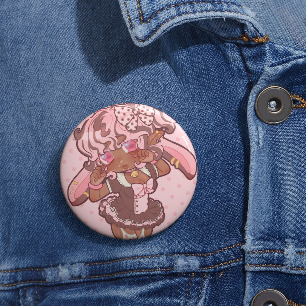 LIMITED Caramel "Chibi Maid" Pin Button