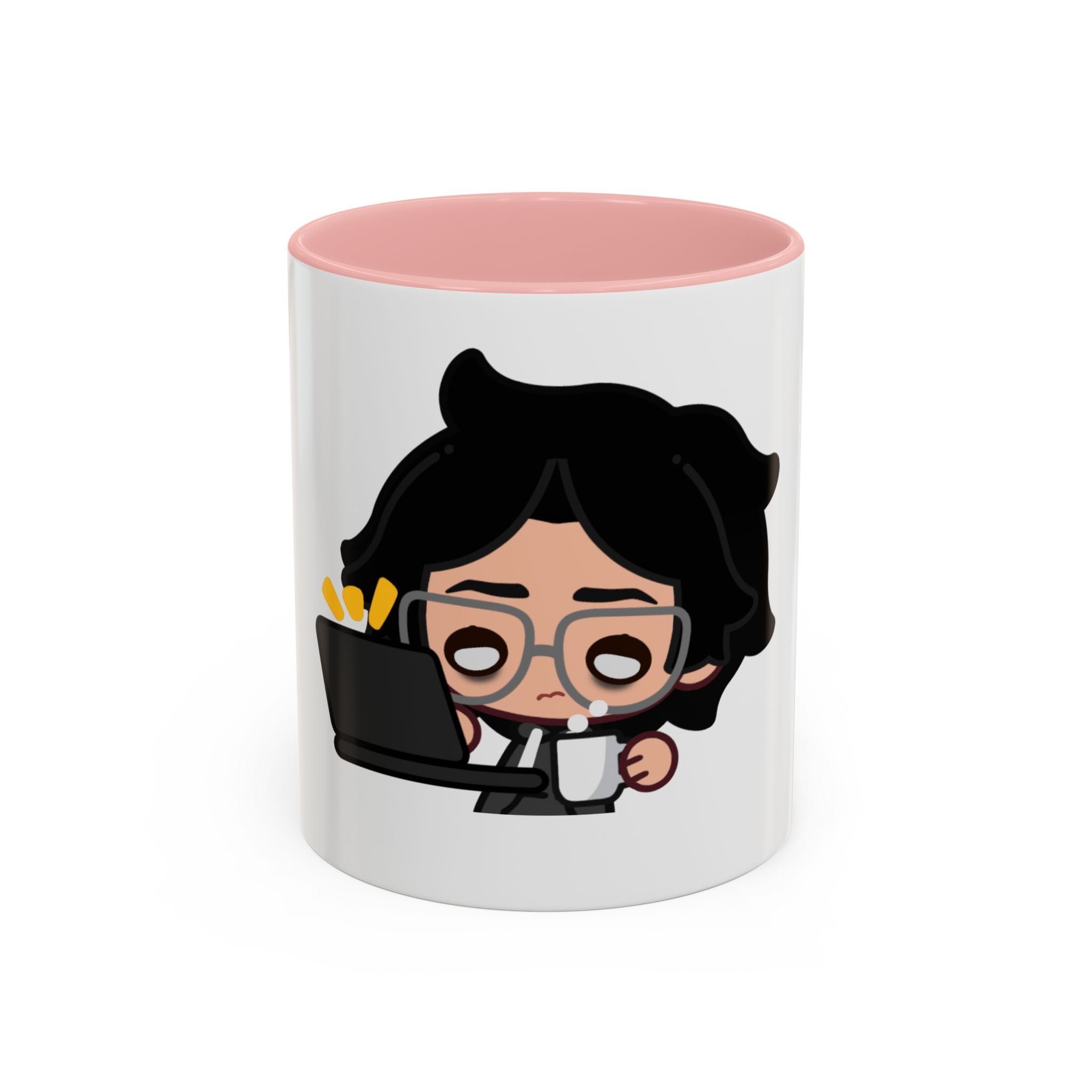 RyoPlaying "Exhausted" Accent Mug