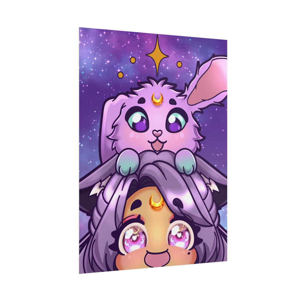 MoondustLeo "Moon & Jupiter" Poster