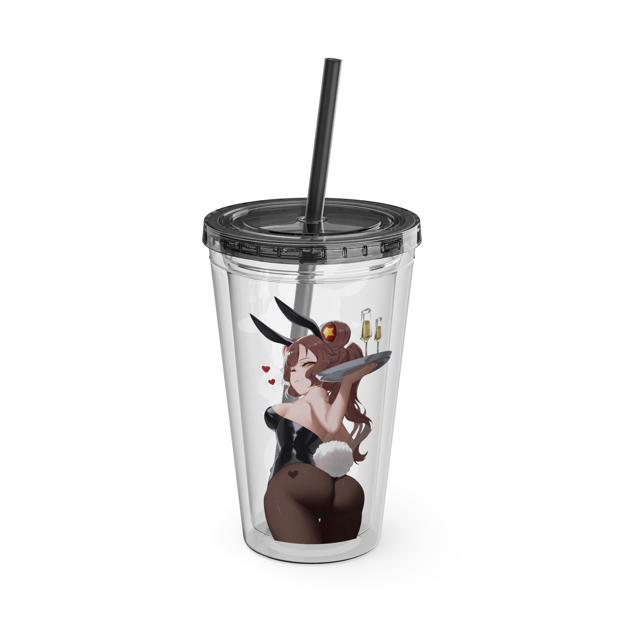 Haru-Haru "Bunny on the Rocks" Acrylic Tumbler