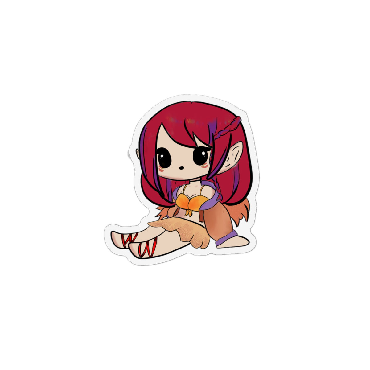 Amber Elkhart "Chibi Sit" Magnet