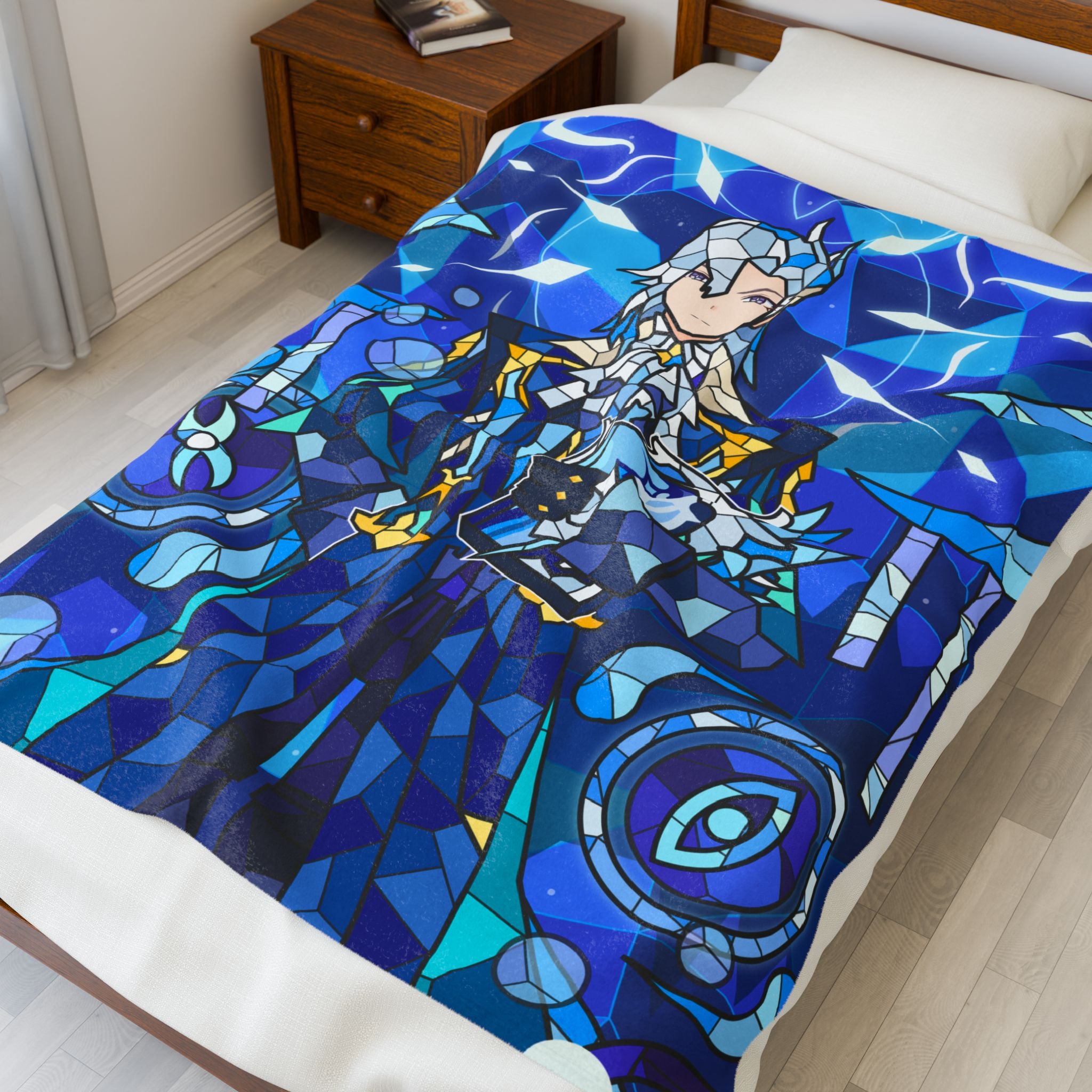 Neuvillette Plush Throw Blanket