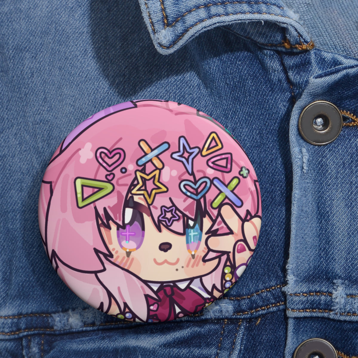 Miaocchi "Say Peace" Pin Button