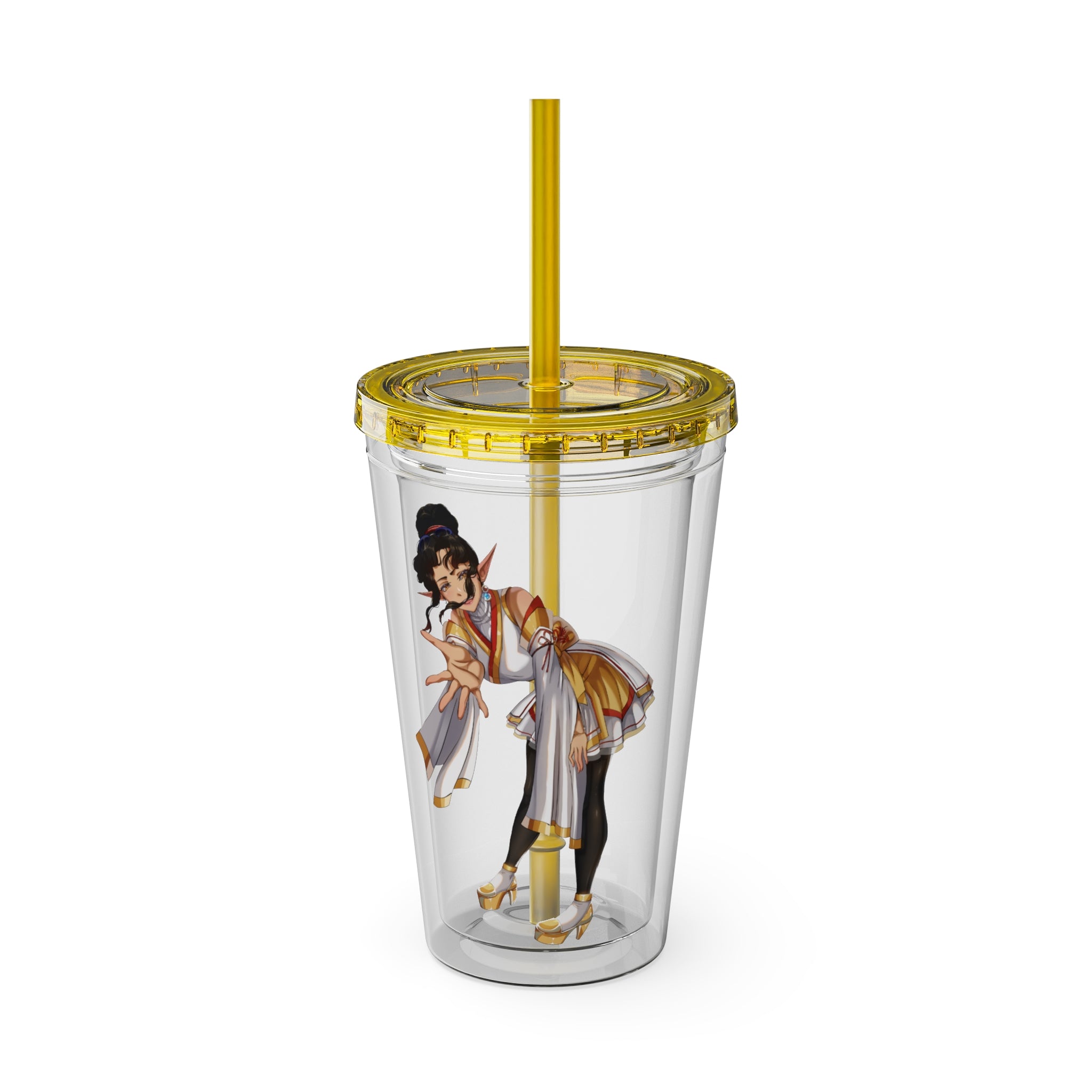 LadyKnightLynx "Reaching Out" Acrylic Tumbler