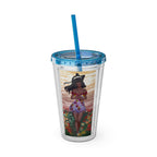 Vinnia Valentine "Rose Garden" Acrylic Tumbler