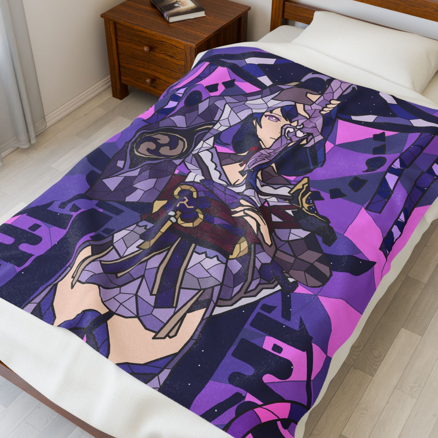Ei | Raiden Shogun Plush Throw Blanket