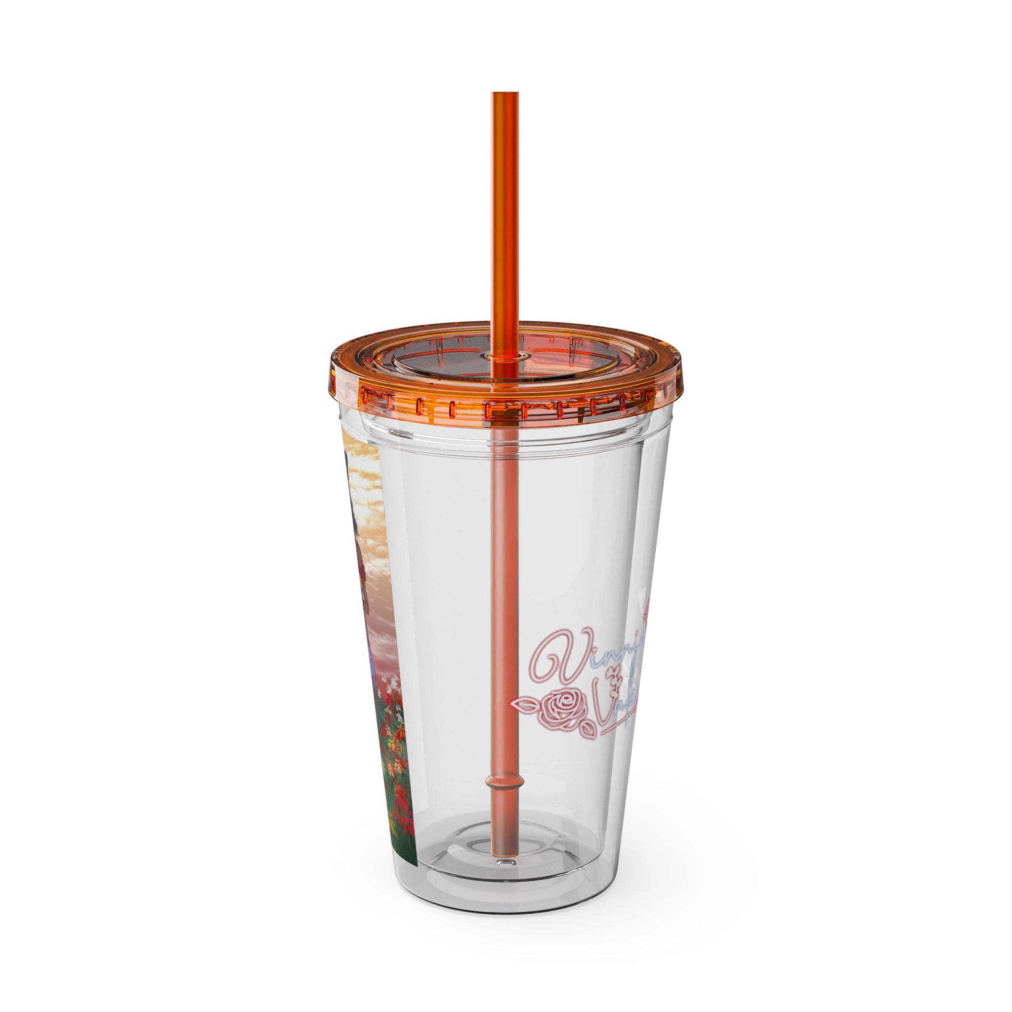 Vinnia Valentine "Rose Garden" Acrylic Tumbler