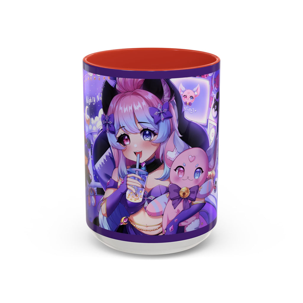 "Time To Stream!" Nighty Neko Mug
