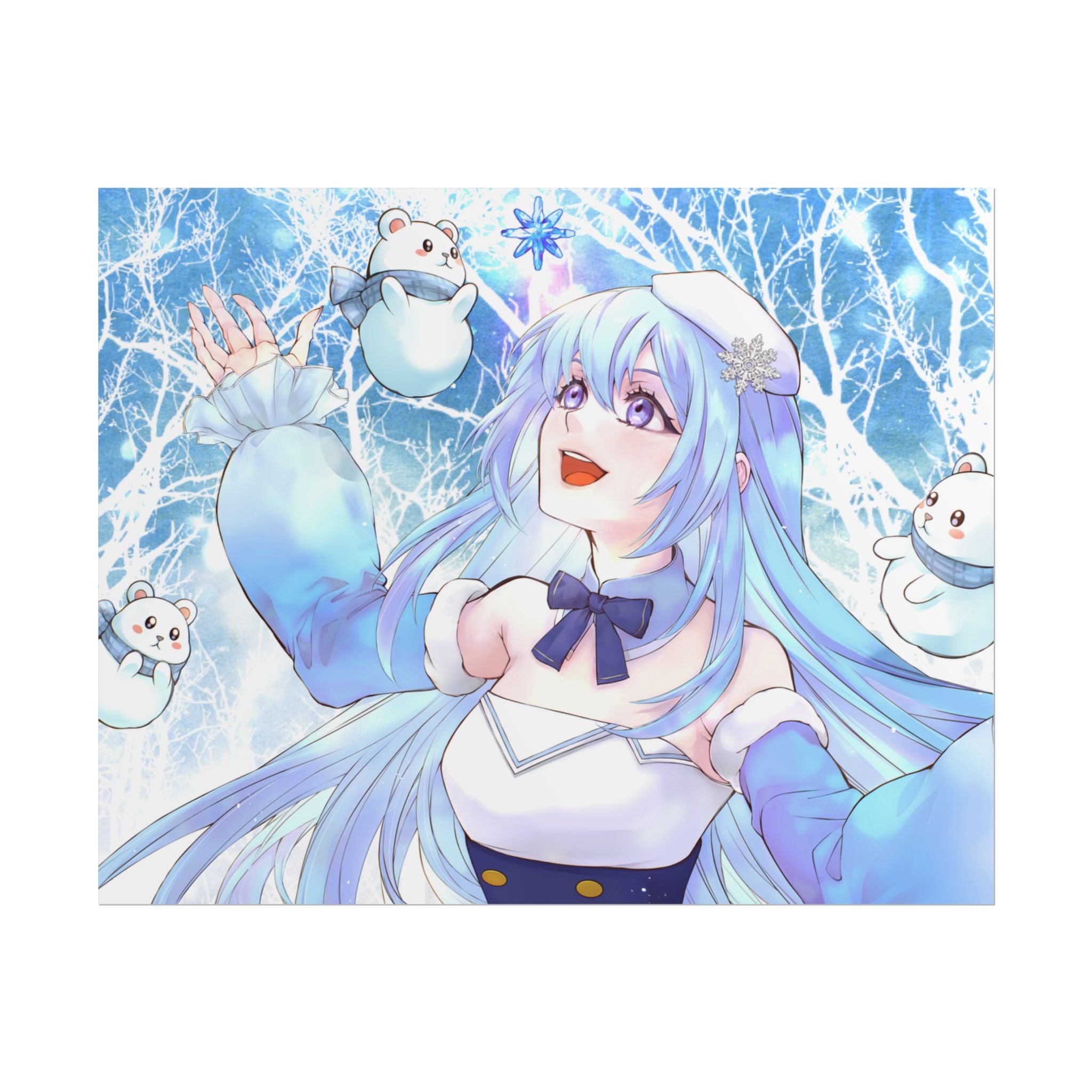 SnowyBlueBell "Winter Blessing" Poster