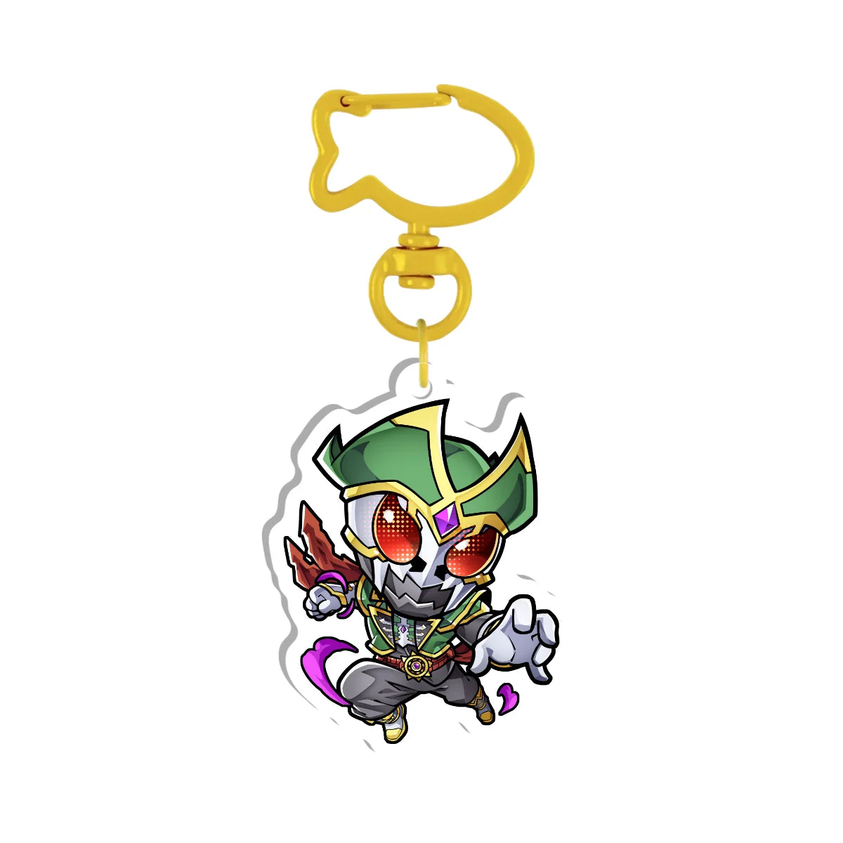 Masked Pirate Geist "Punch Back" Keychain