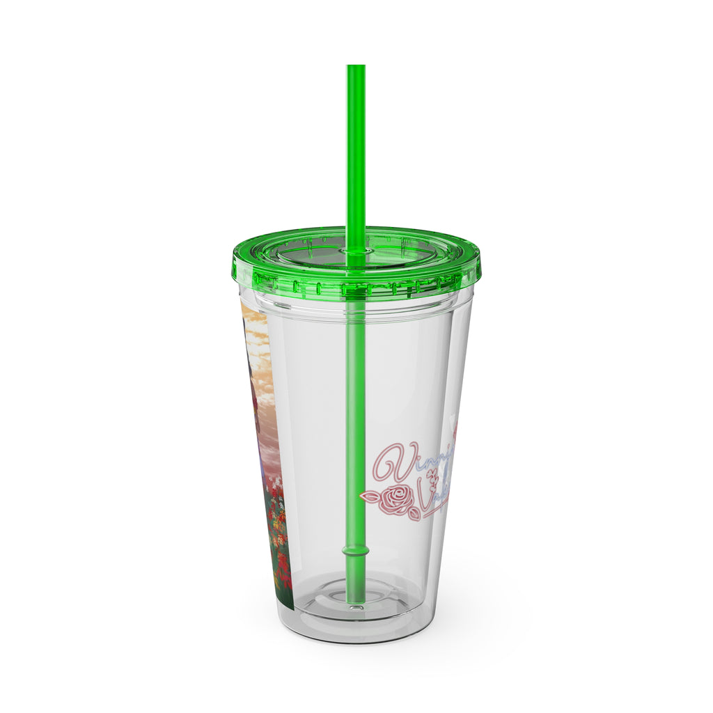 Vinnia Valentine "Rose Garden" Acrylic Tumbler