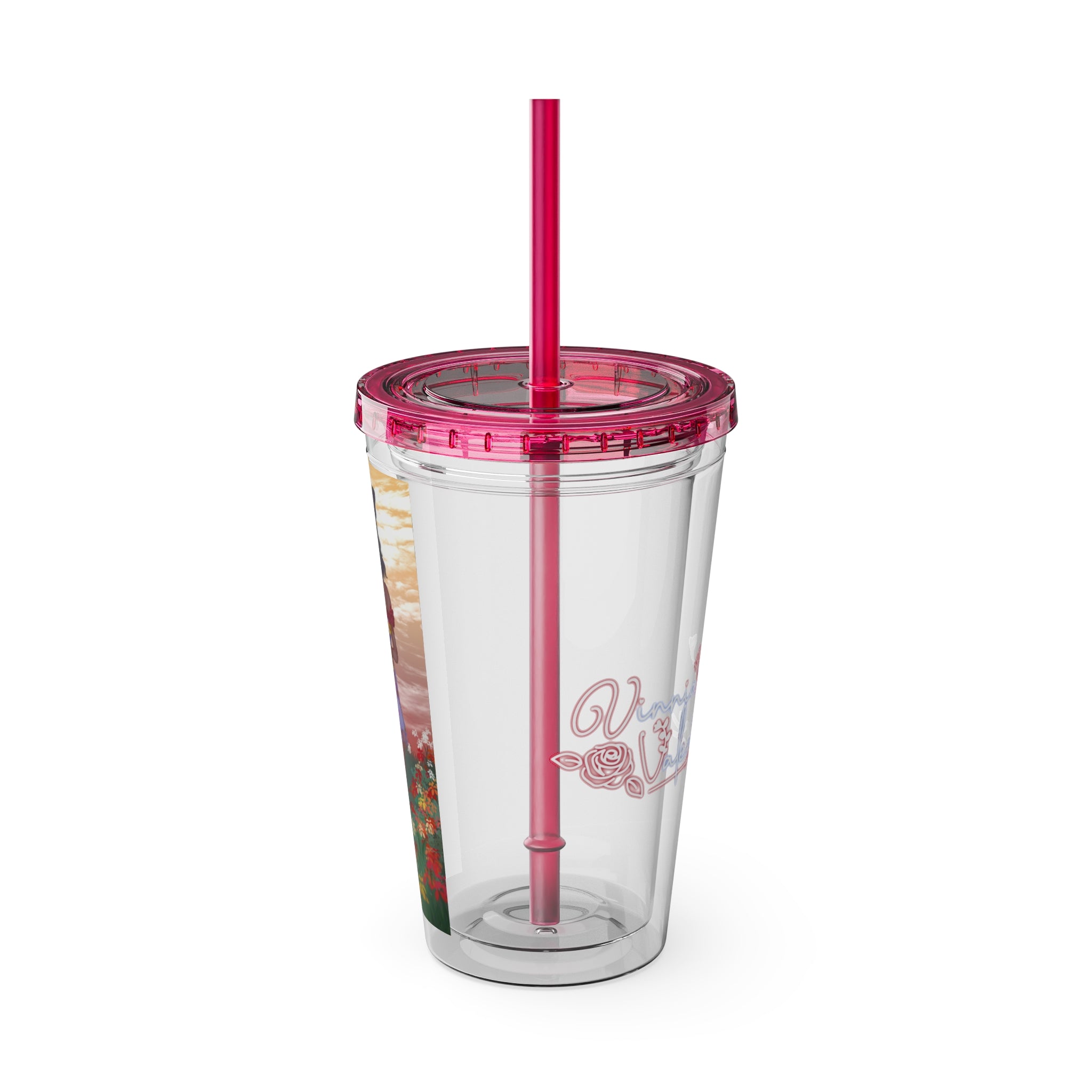 Vinnia Valentine "Rose Garden" Acrylic Tumbler