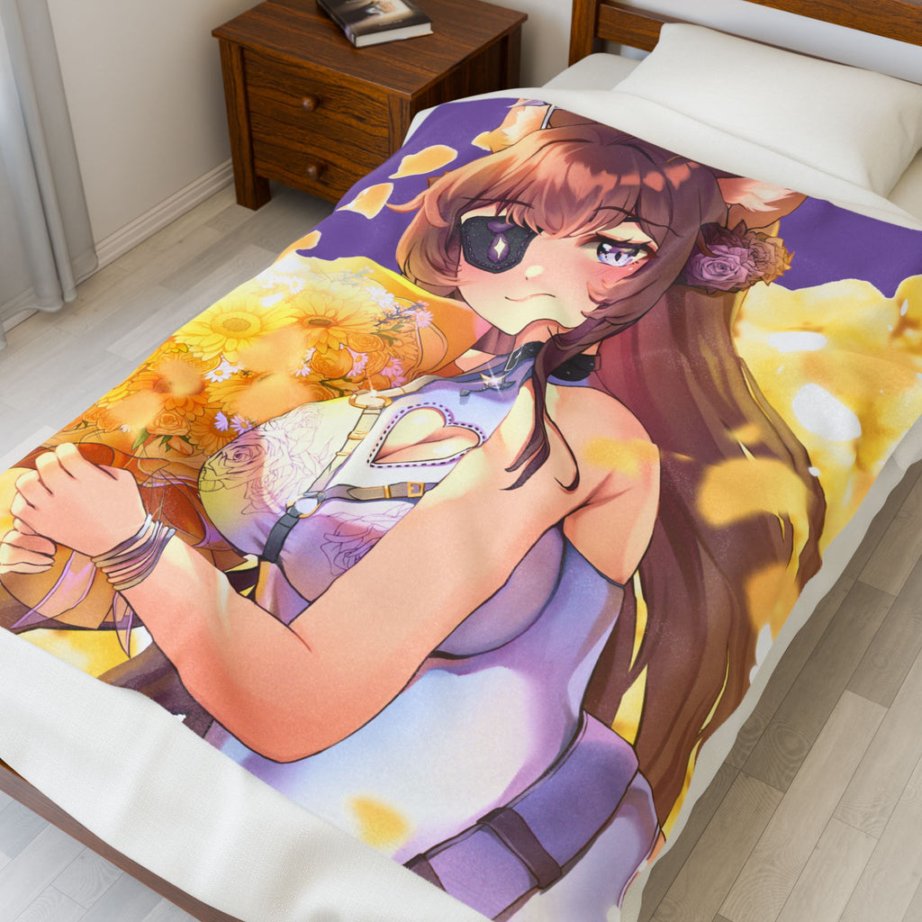 Canin Rose “Flower Field” Blanket