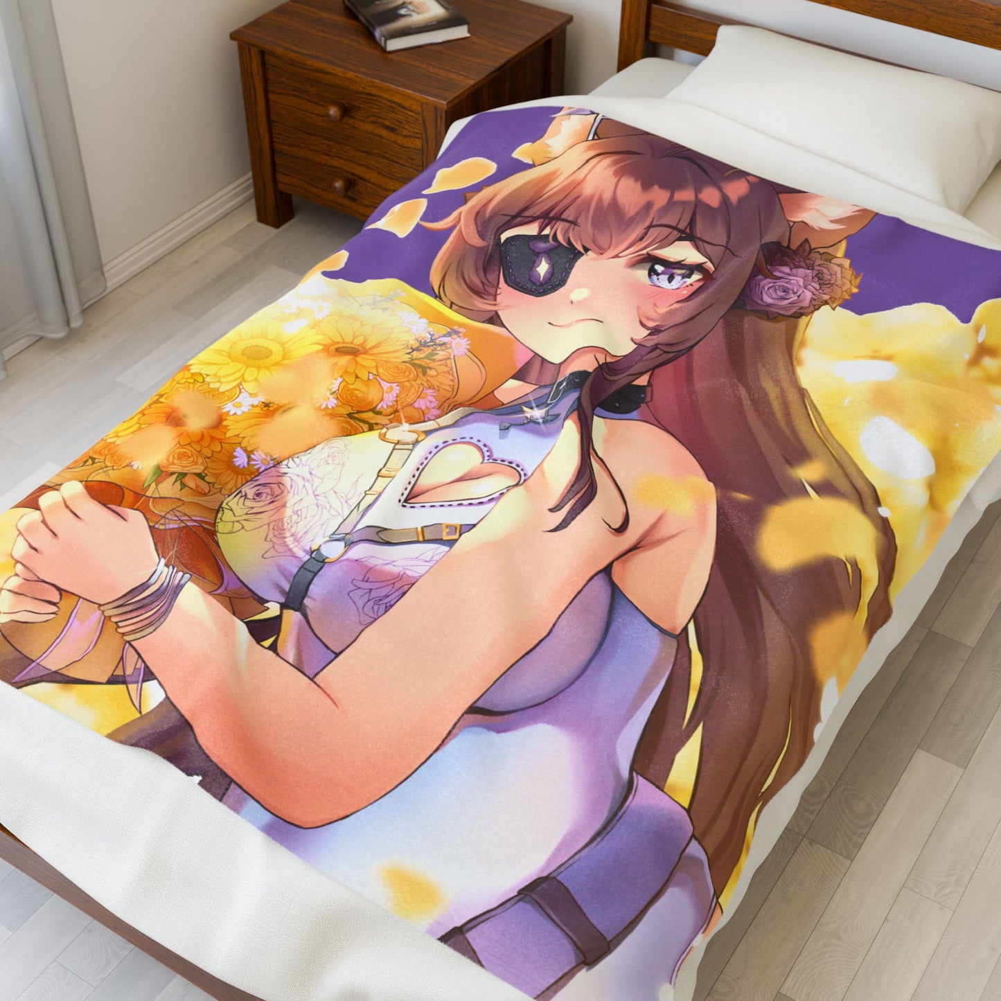 Canin Rose “Flower Field” Blanket