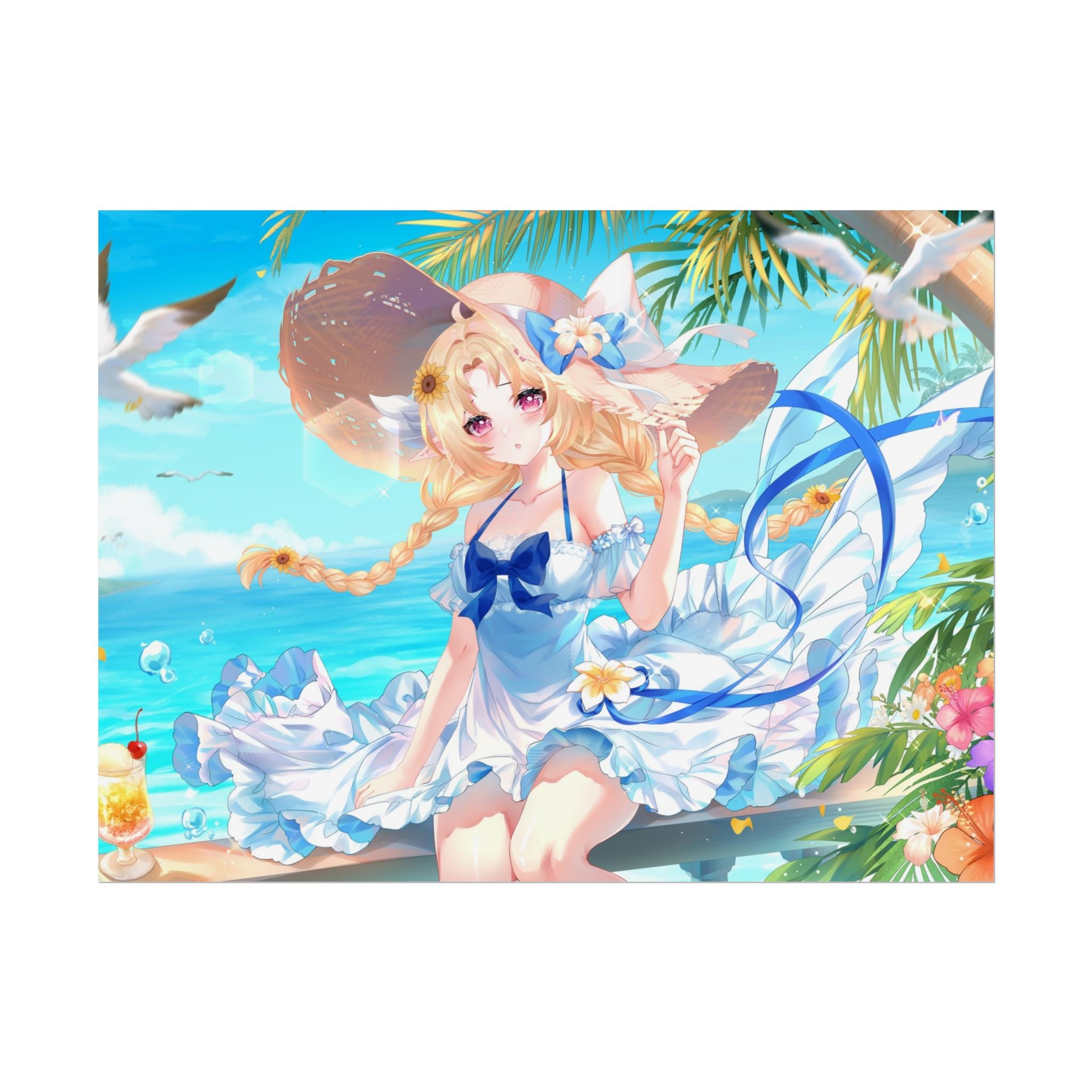 Momo Morning Beach Trip Poster