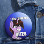 QuintyImara "This Unicorn Bites" Pin Button