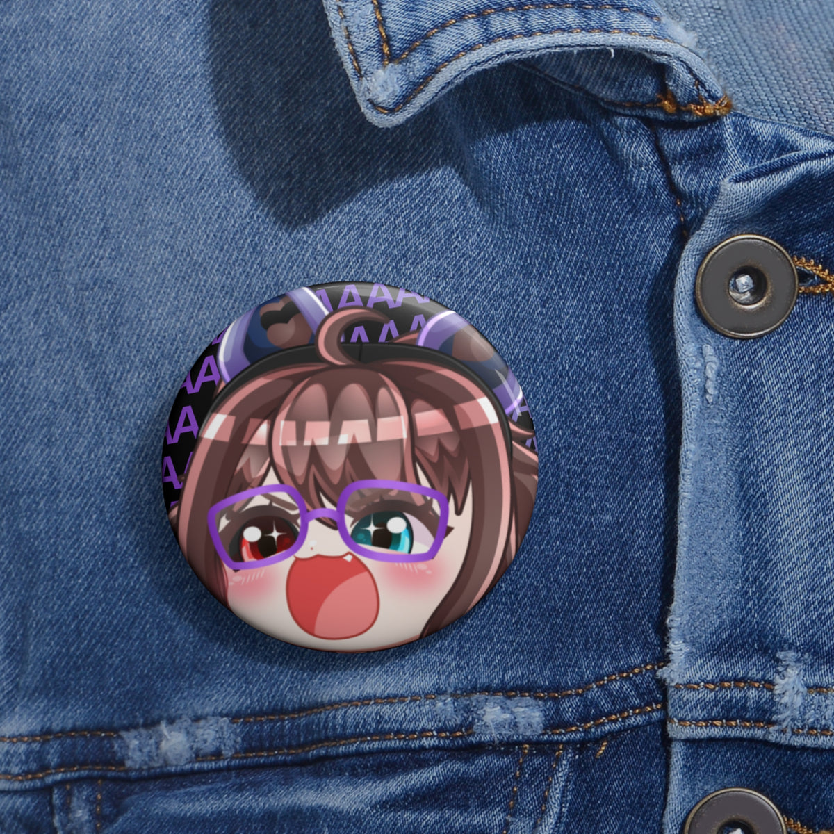 RockLoLove "AAAAAA" Pin Button