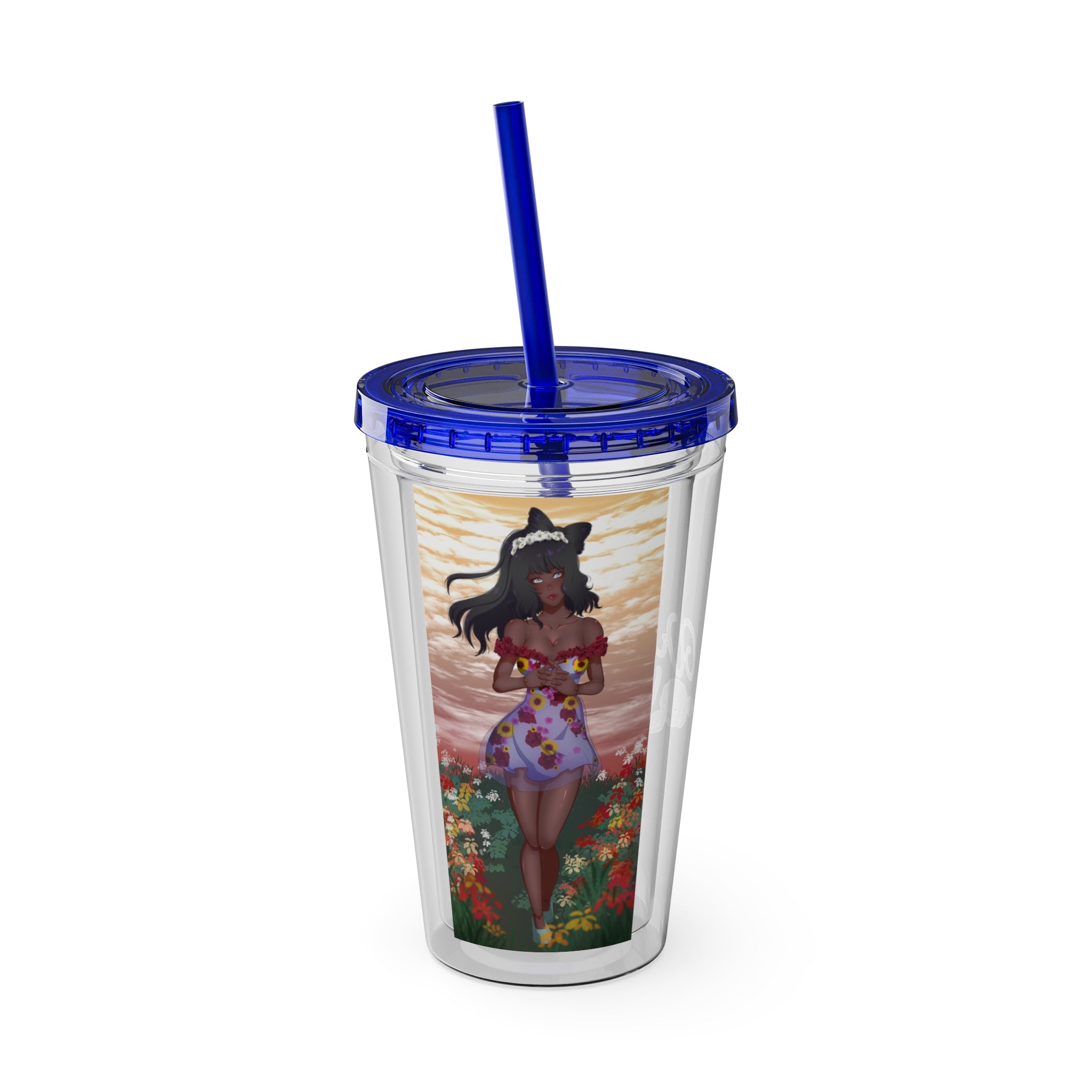 Vinnia Valentine "Rose Garden" Acrylic Tumbler