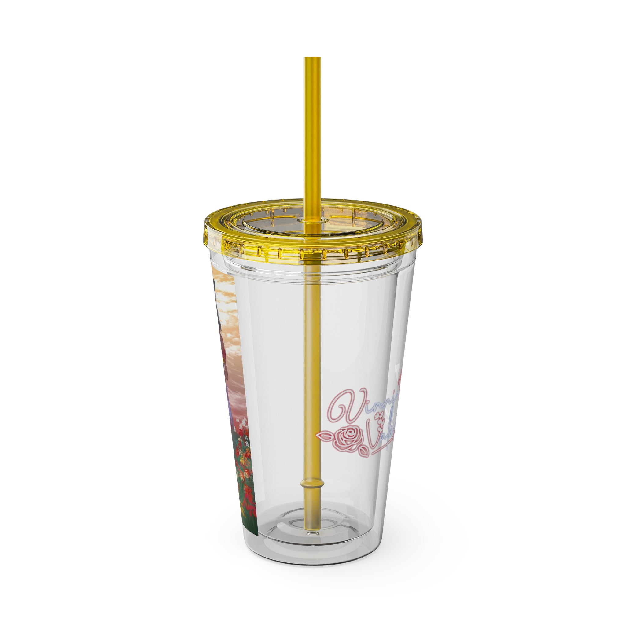 Vinnia Valentine "Rose Garden" Acrylic Tumbler