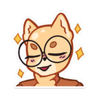The Wise Doggo Bald Sticker