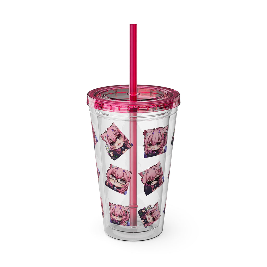 KatDragonz Emote Acrylic Tumbler